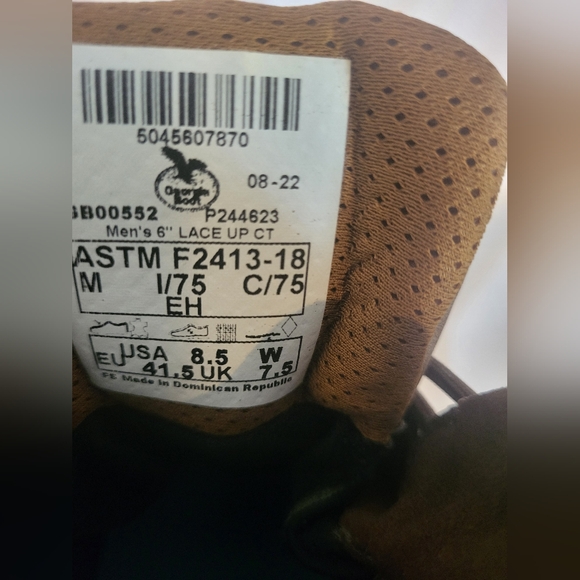 Size 8 1/2 wide color brown. - Picture 7 of 12